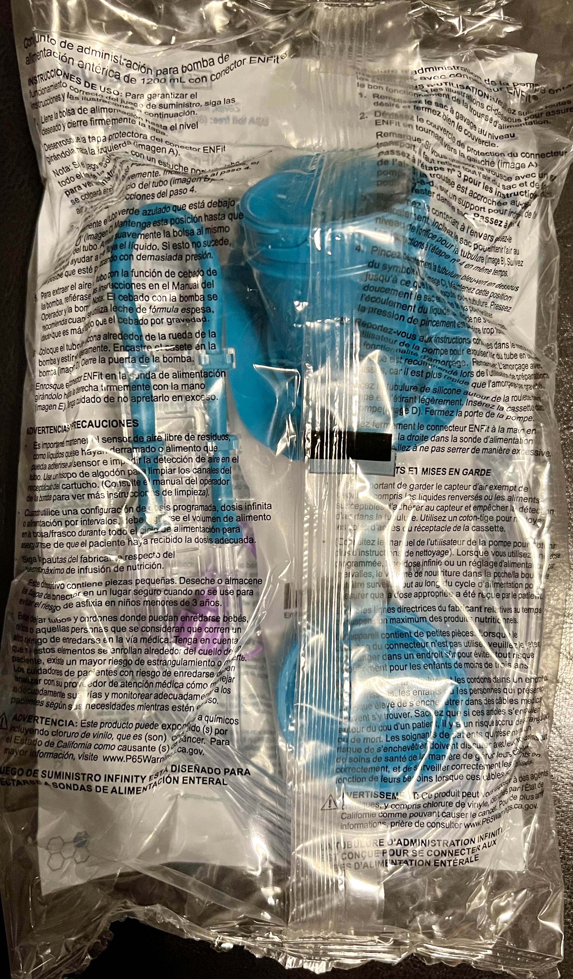 Infinity 1200ml Enteral Pump Delivery Set