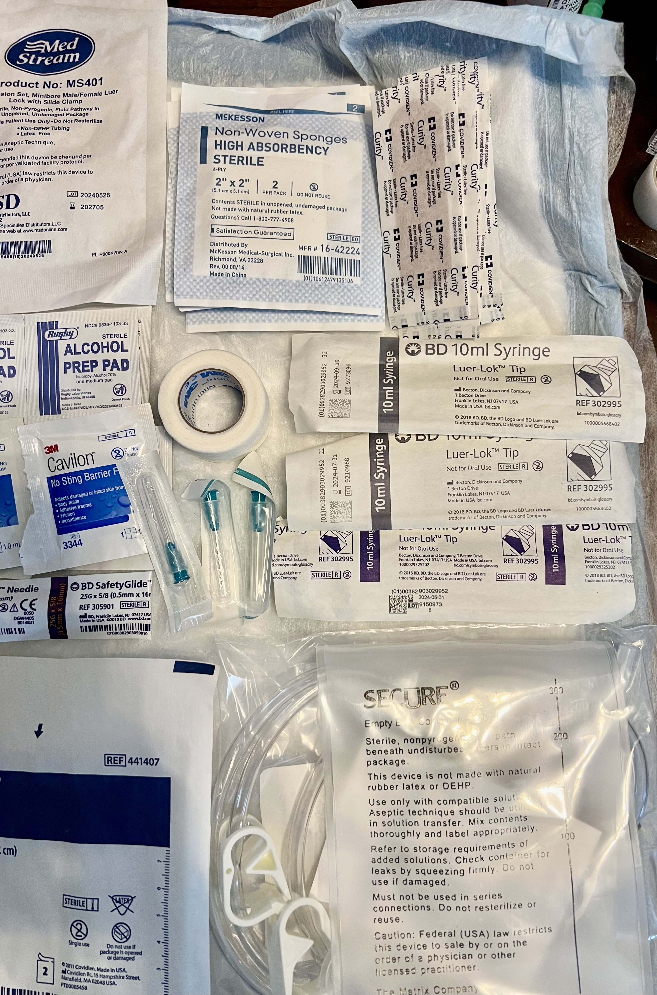 Basic IV Medical Supplies Kit ad-ons