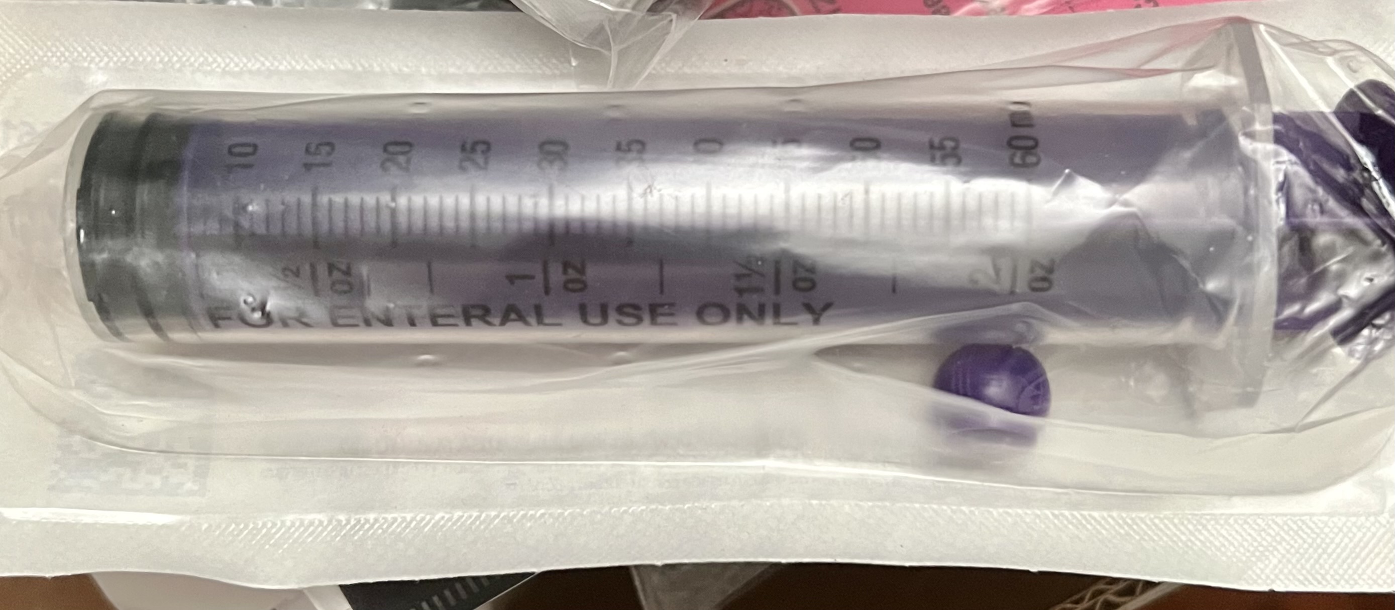 60 mL Syringe with ENFit Connector and Tip Cap
