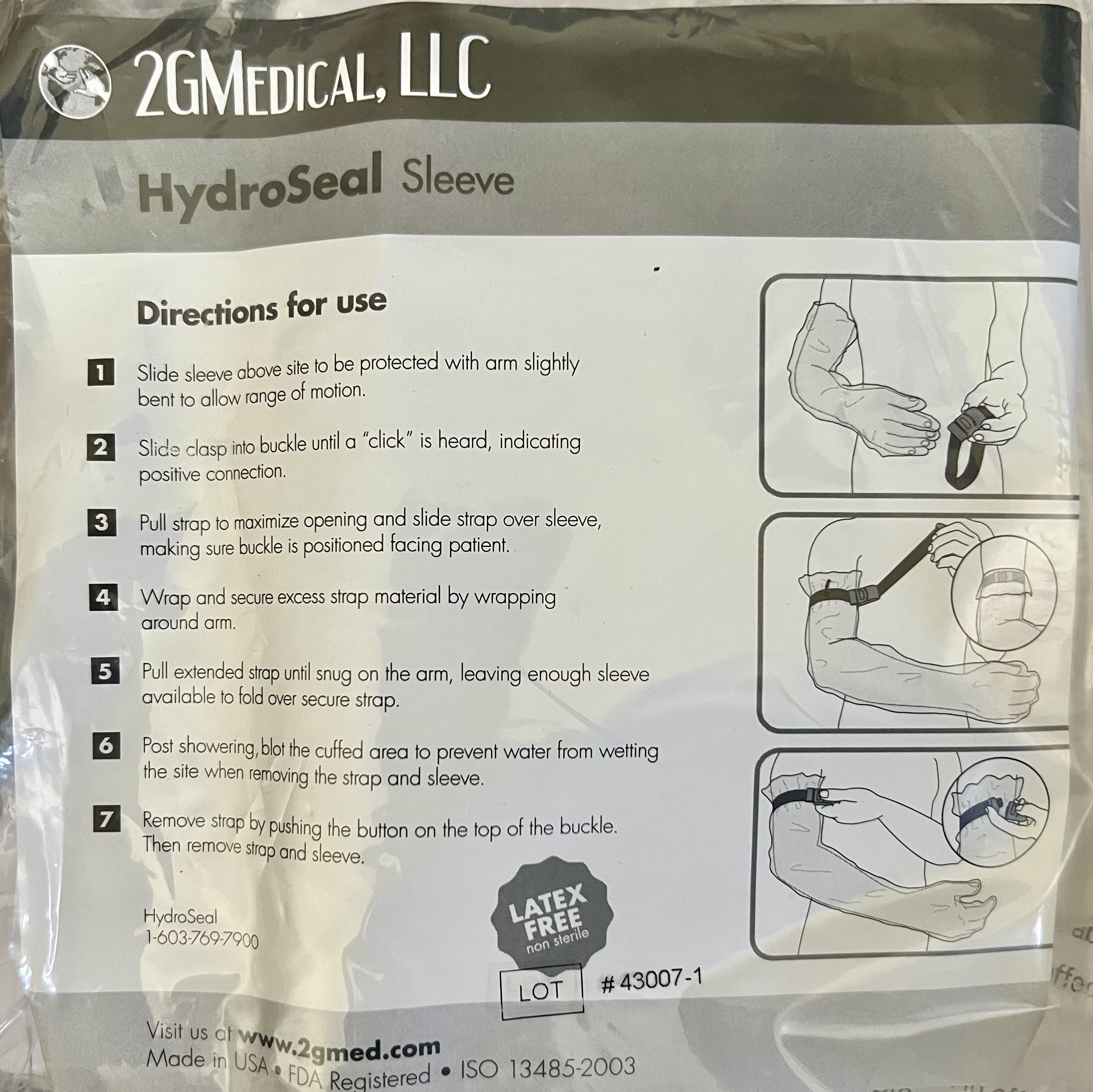2GMedical HydroSeal Sleeve protector 