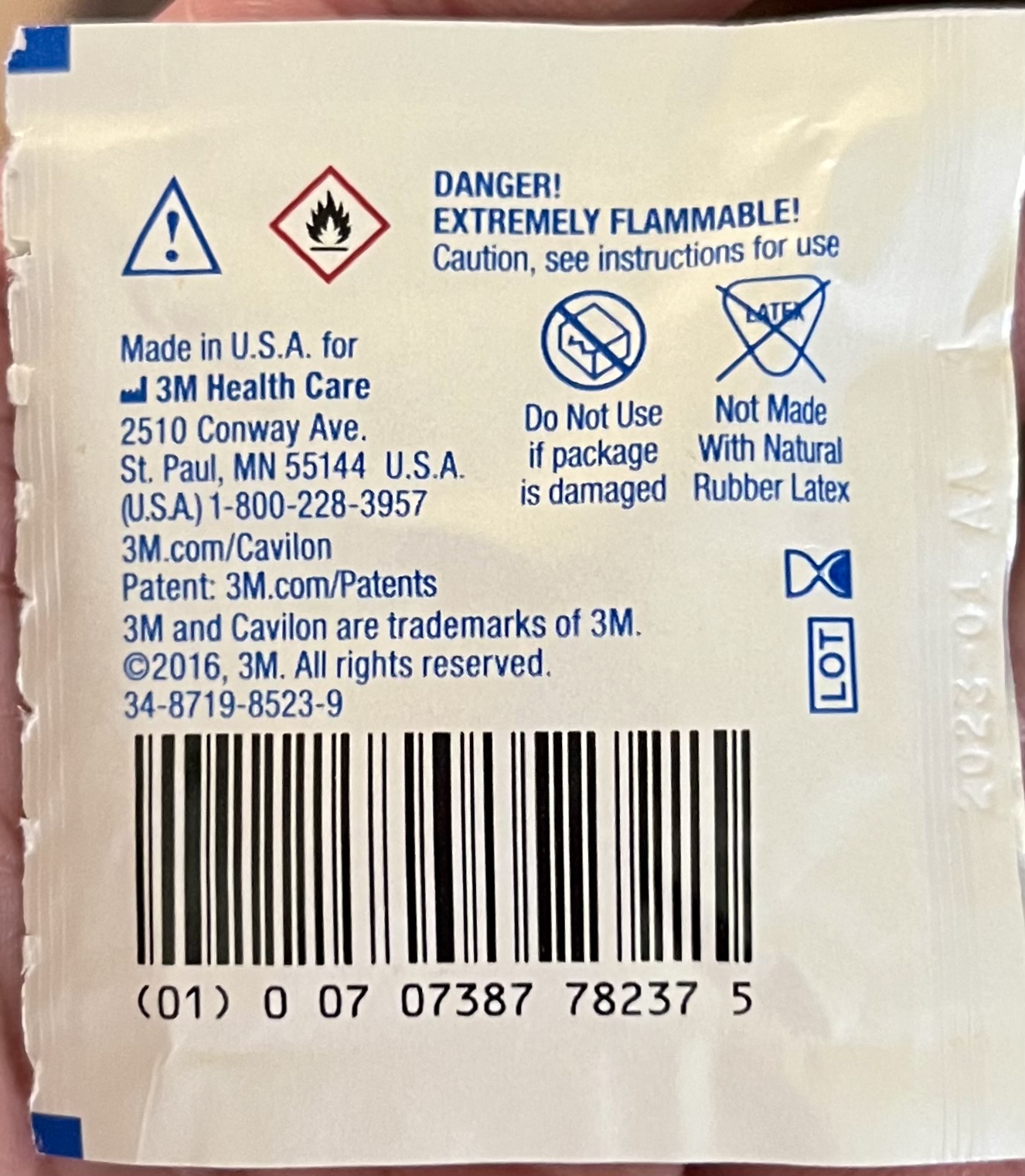3M Cavilon No Sting Barrier Film 20 pack 