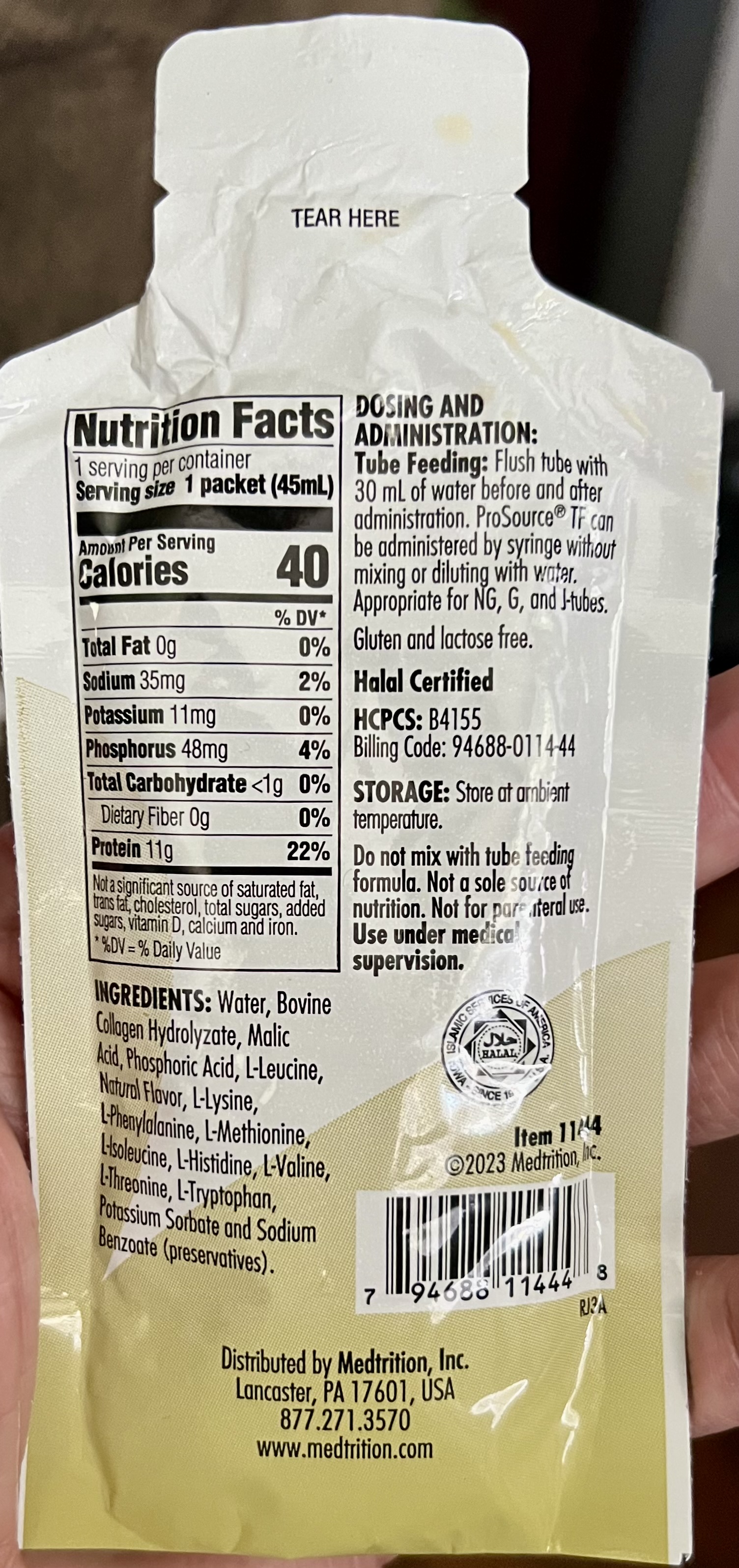 Medtrition PROSource Tube Feeding Supplement
