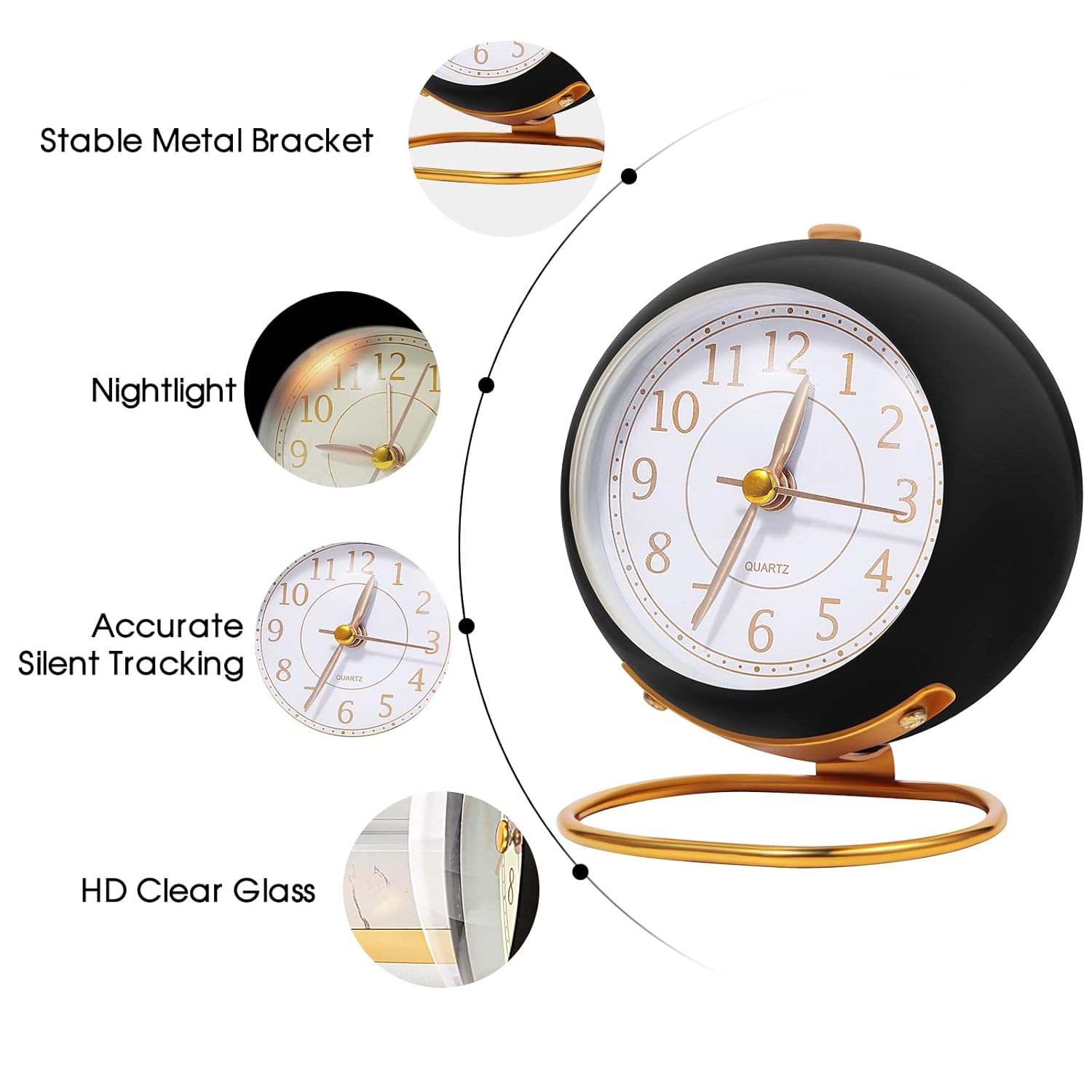 Retro Analog Alarm Clocks