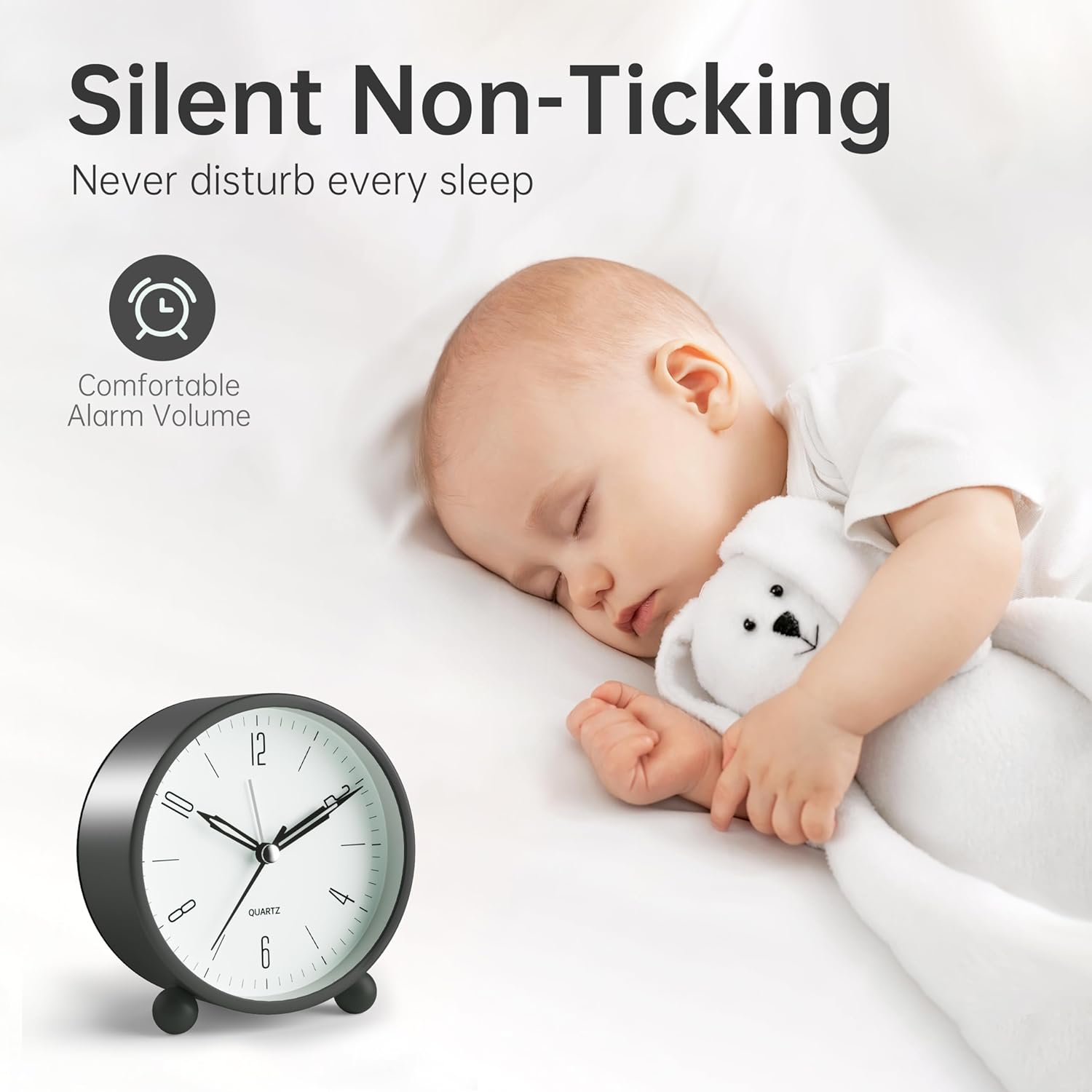 Classic Analog Alarm Clock 