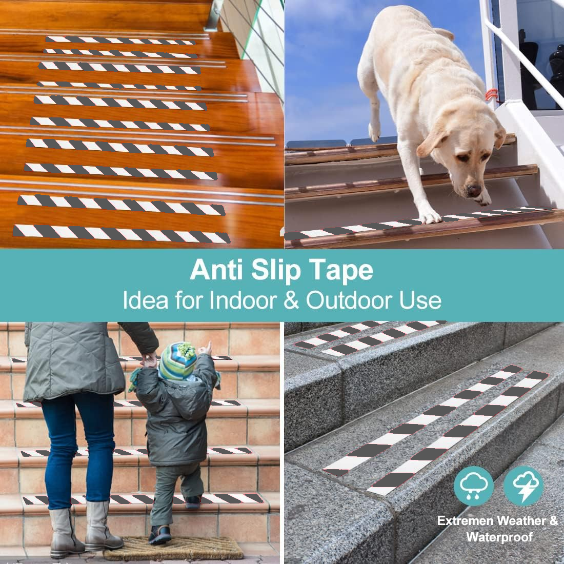 Anti Slip Skid Tape(White-Black)