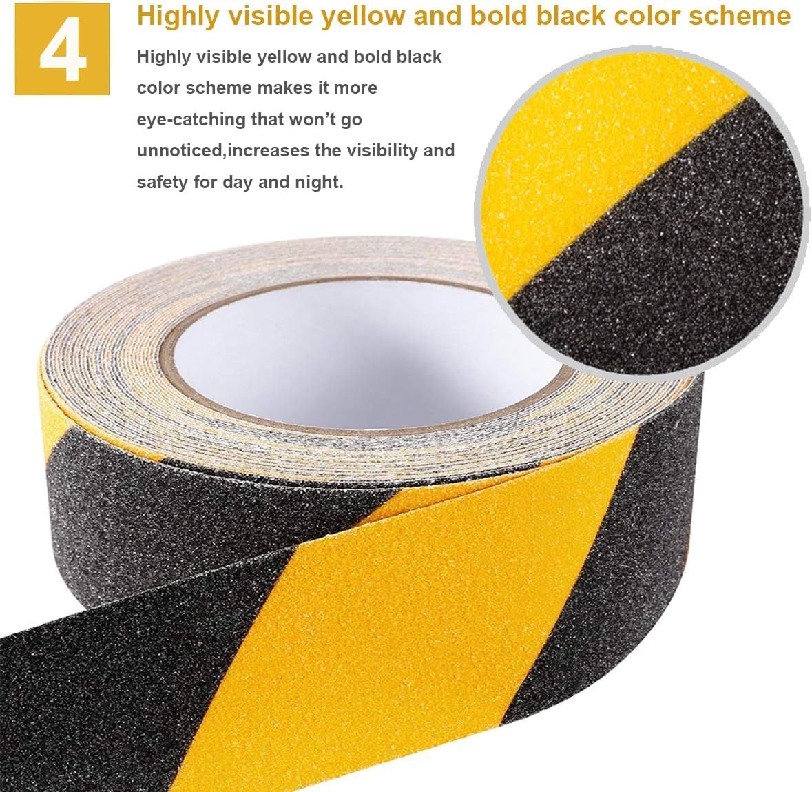 Anti Slip Skid Tape(Yellow-Black)