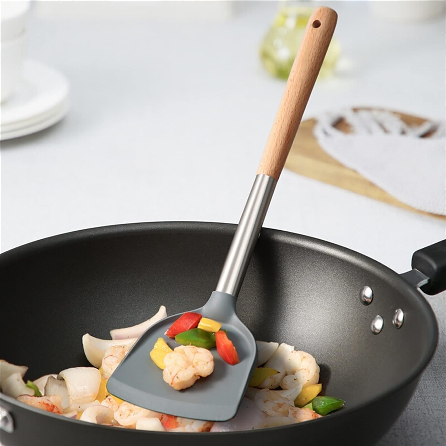 Silicone Spatula Set(Steel Grip)