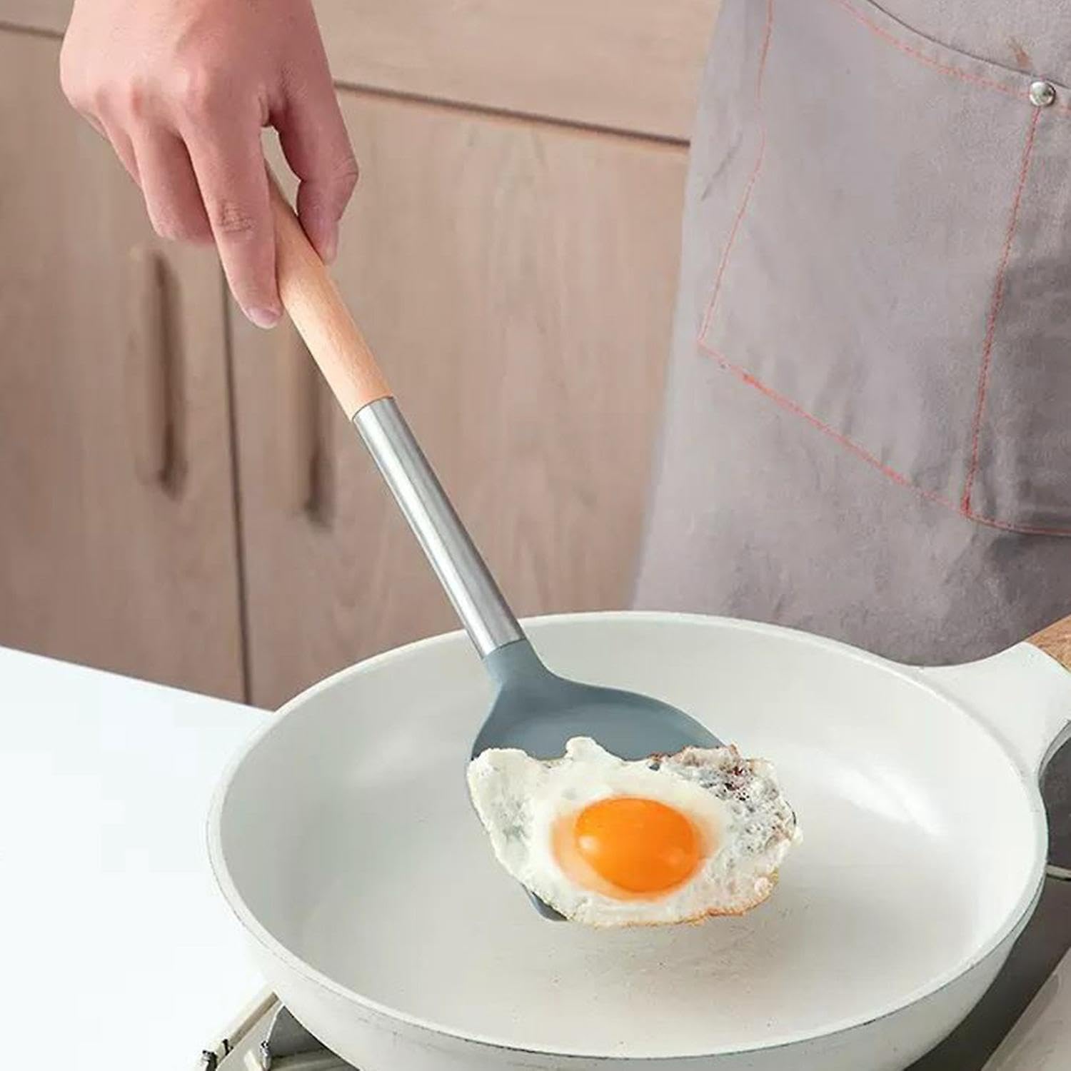 Silicone Spatula Set(Steel Grip)