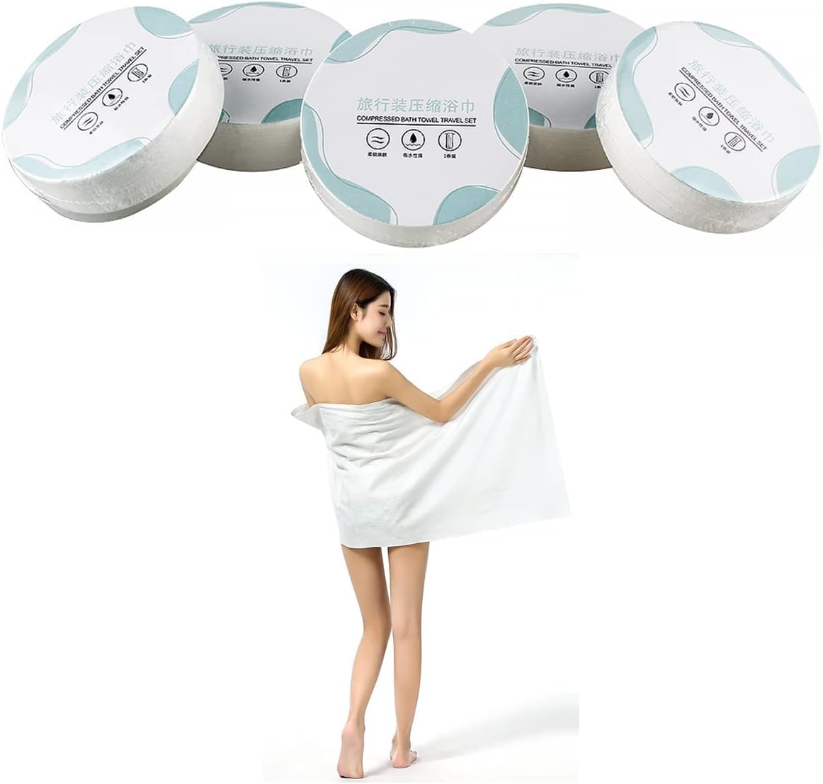 Compressed Bath Towels