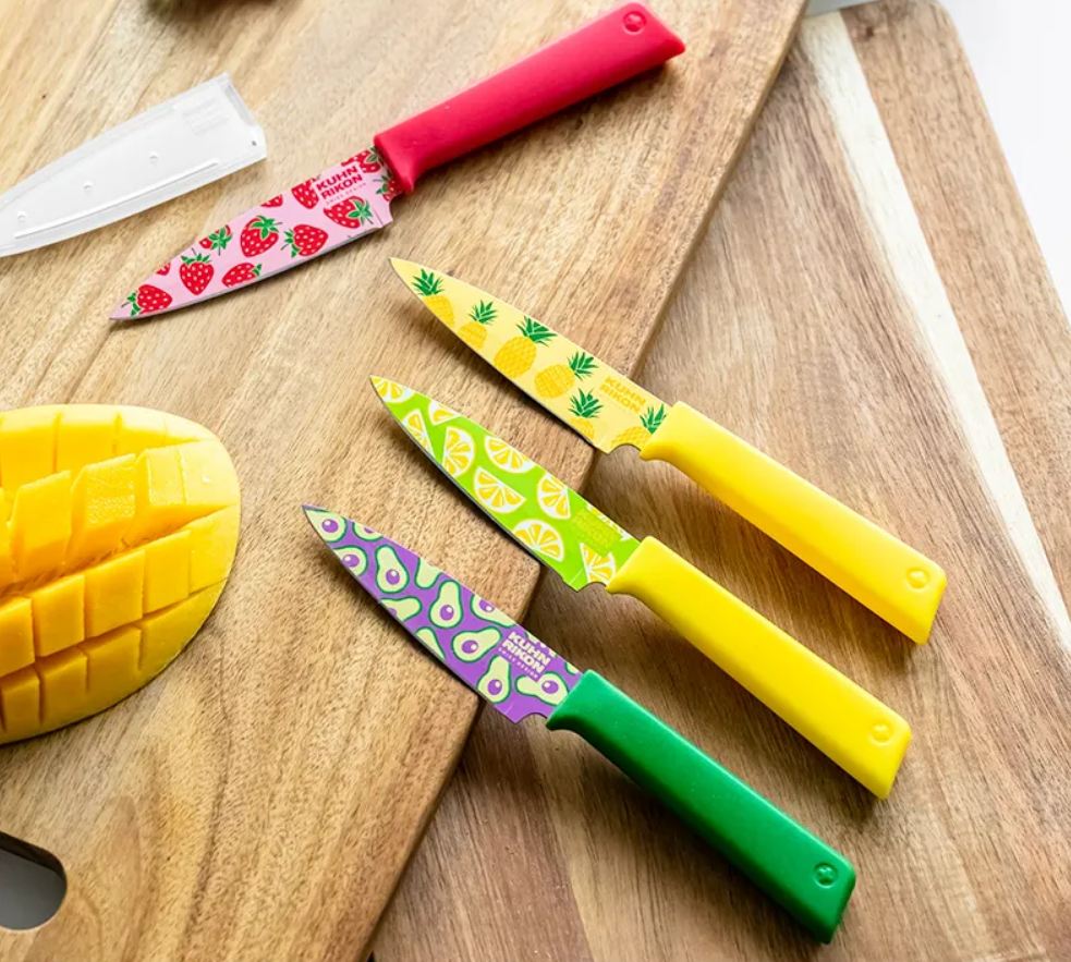 Printed Kitchen Knife Set of 3
