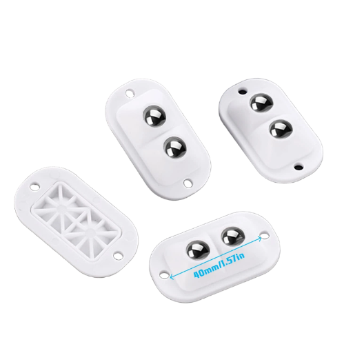 Mini Double Caster Wheels Set of 4 Pcs