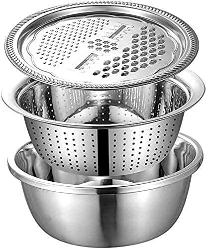 3 in 1 Multi Steel Bowl Set(26cm)