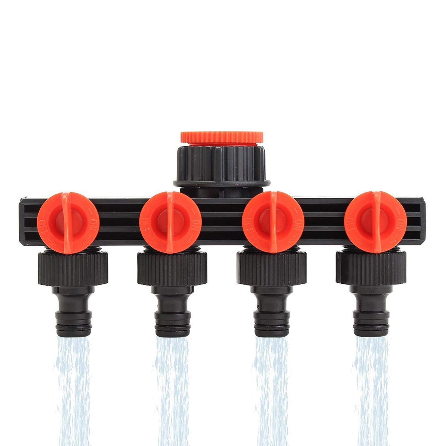 4 Way Water Tap Connector