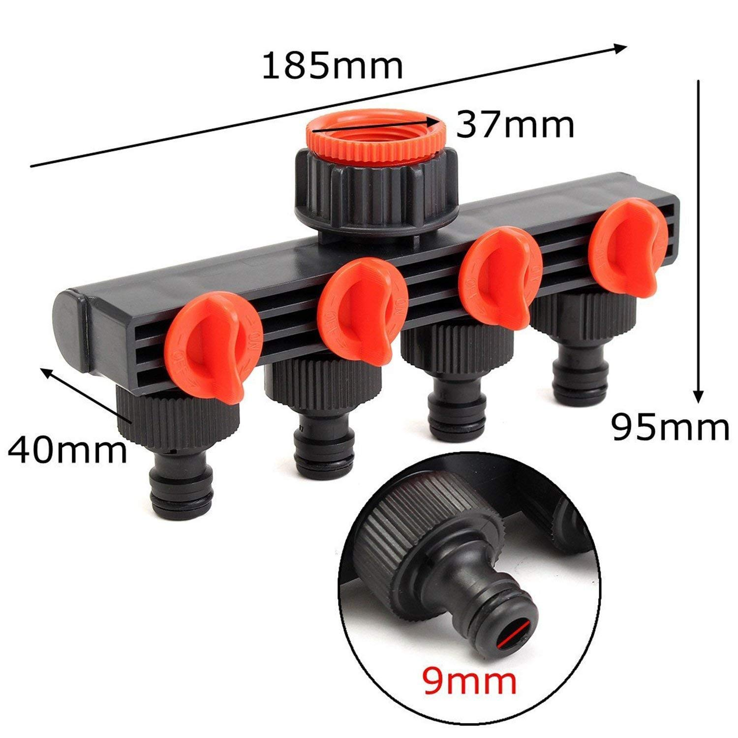 4 Way Water Tap Connector