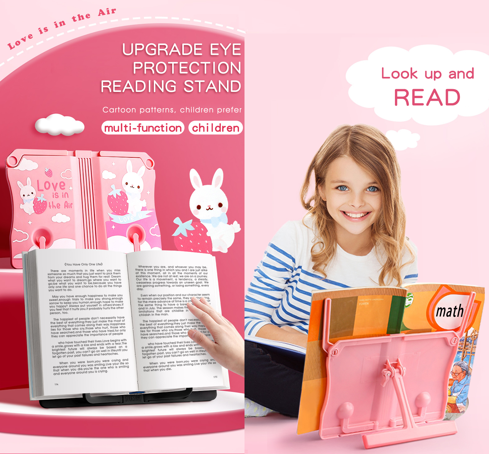 Plastic Bookend Reading Stand