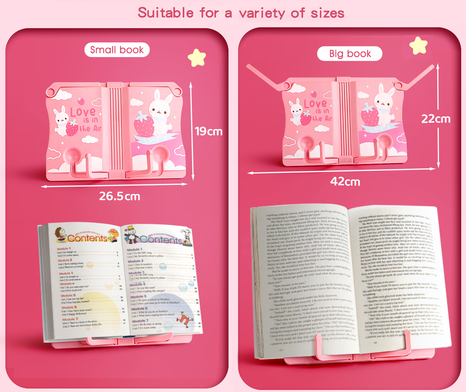 Plastic Bookend Reading Stand