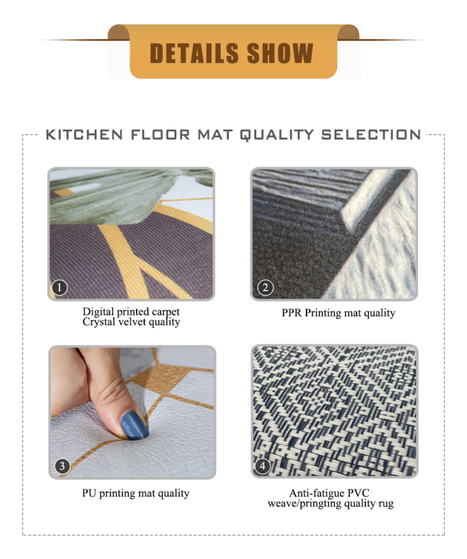Non-Slip Go Kitchen Mat