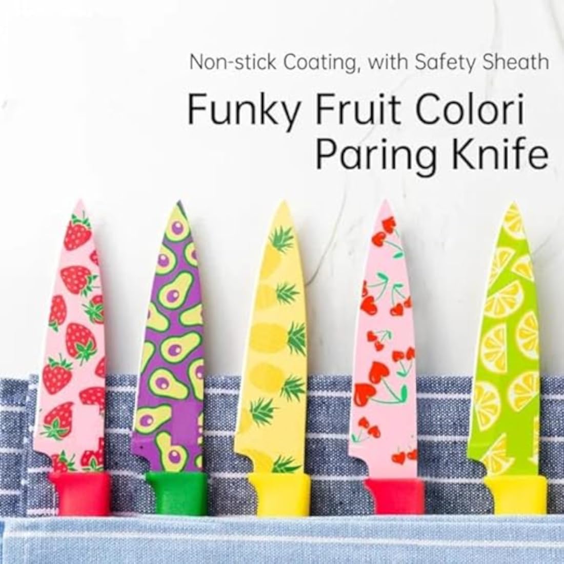 Fruit Color Printed Kitchen Knife