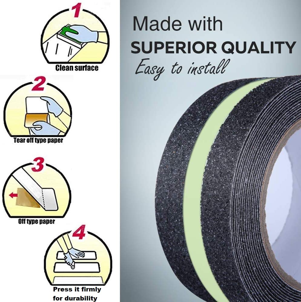 Anti-Slip Grip Glow in Dark Tape