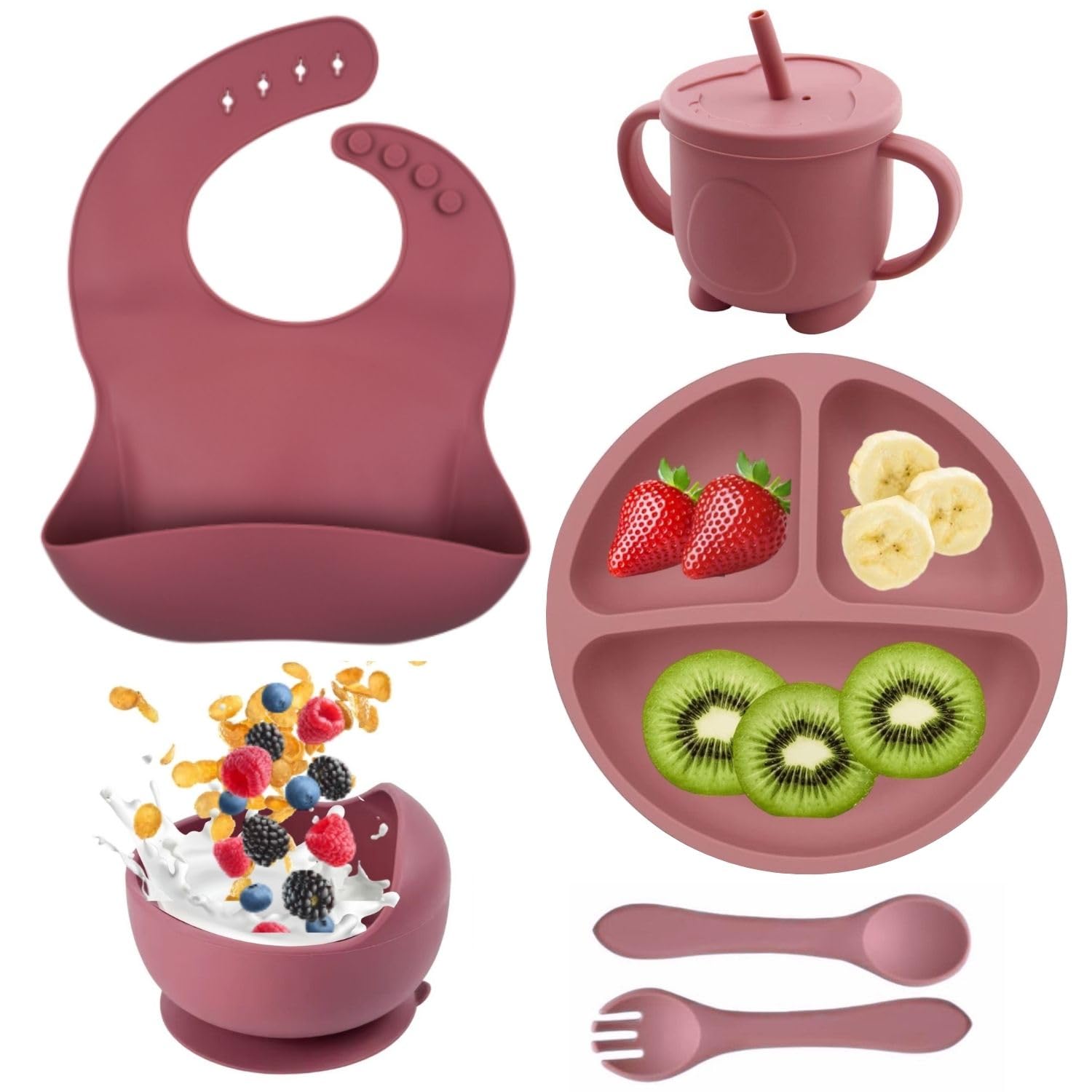 Silicone Baby Feeding Set(Kathai)