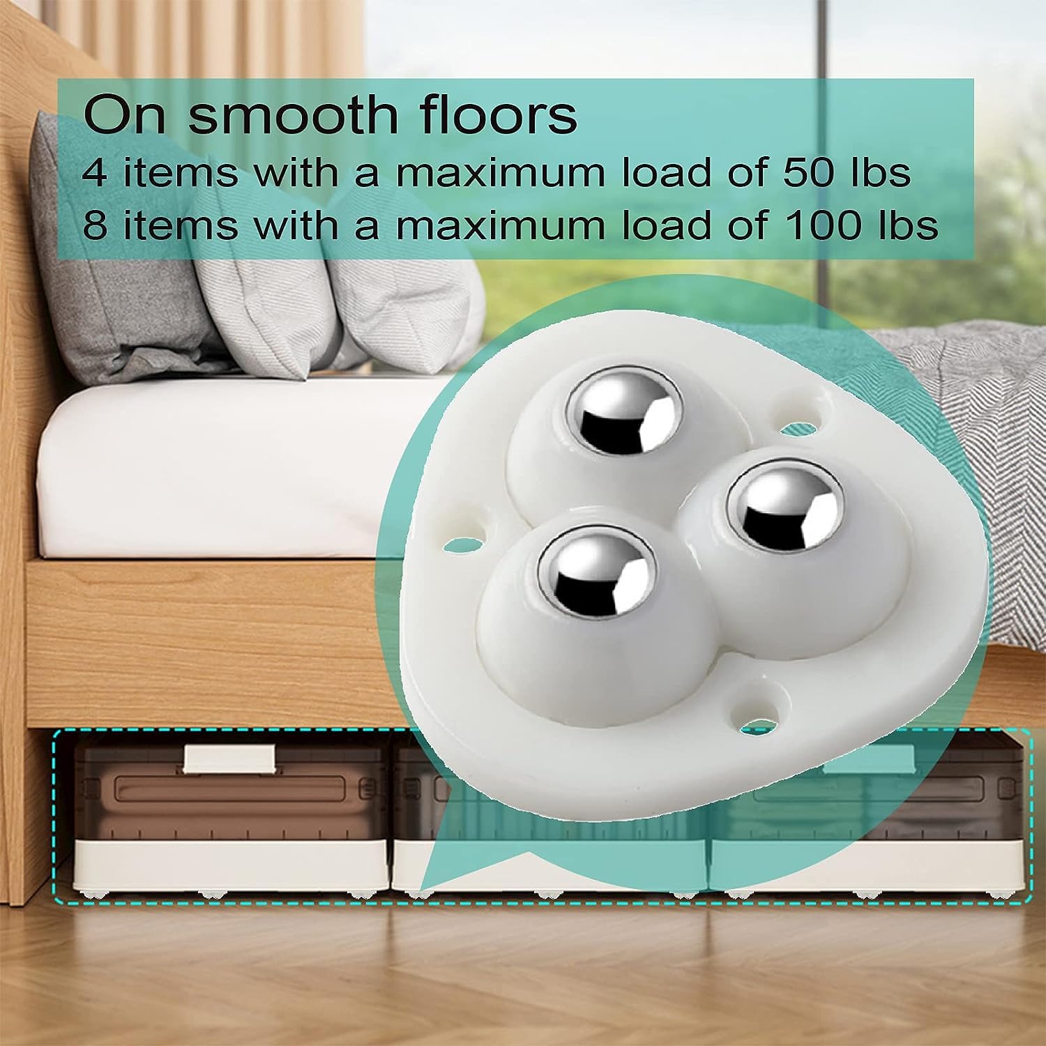 Triangle Caster Wheel Set of 4 Pcs
