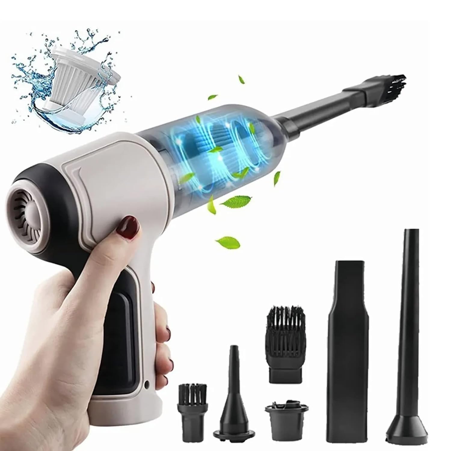 Portable Car Vacuum Cleaner with Blower