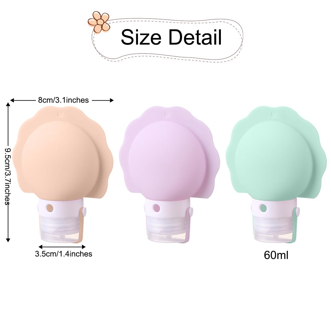 Silicone Travel Lotion Bottles Set 