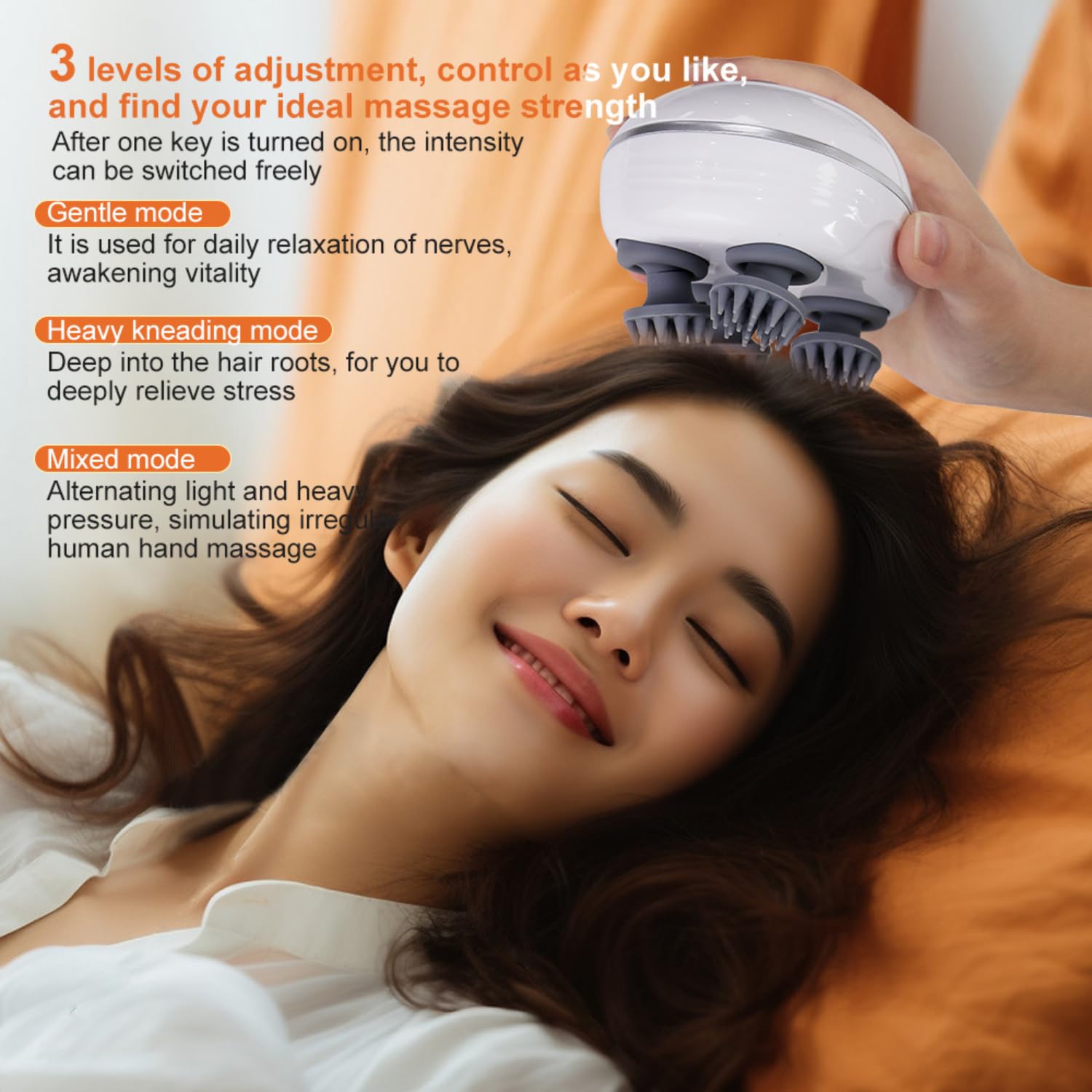 Rechargeable, Scalp Full Body Pain Relief Massager