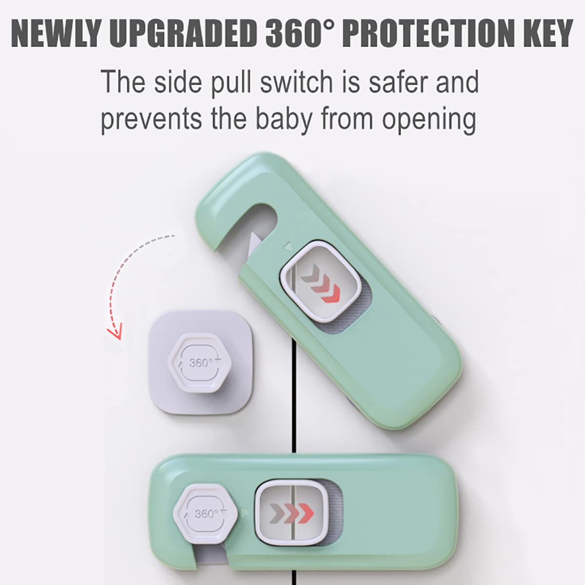 Child Proof Refrigerator Lock, Cabinet, Fridge Door Lock, 