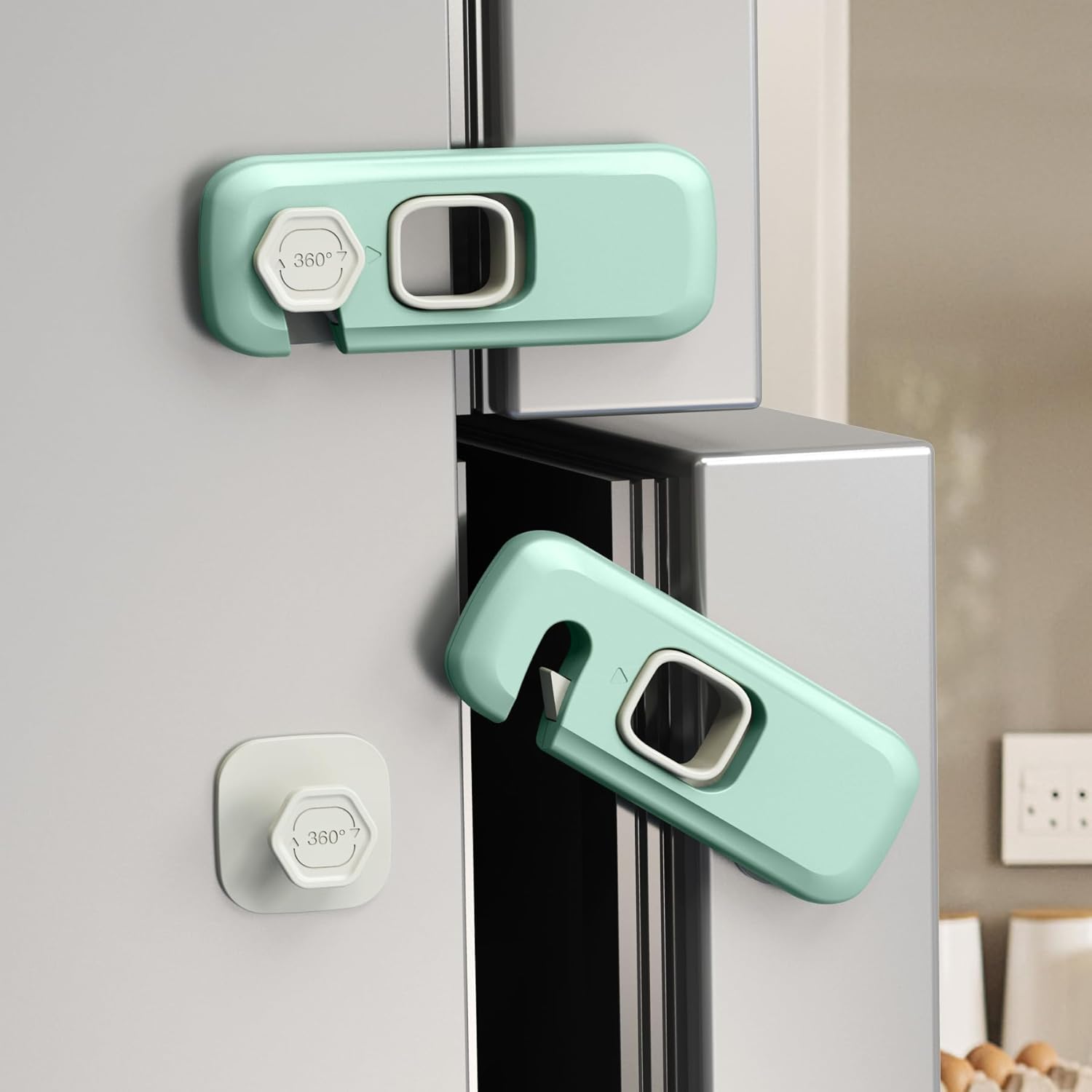Child Proof Refrigerator Lock, Cabinet, Fridge Door Lock, 