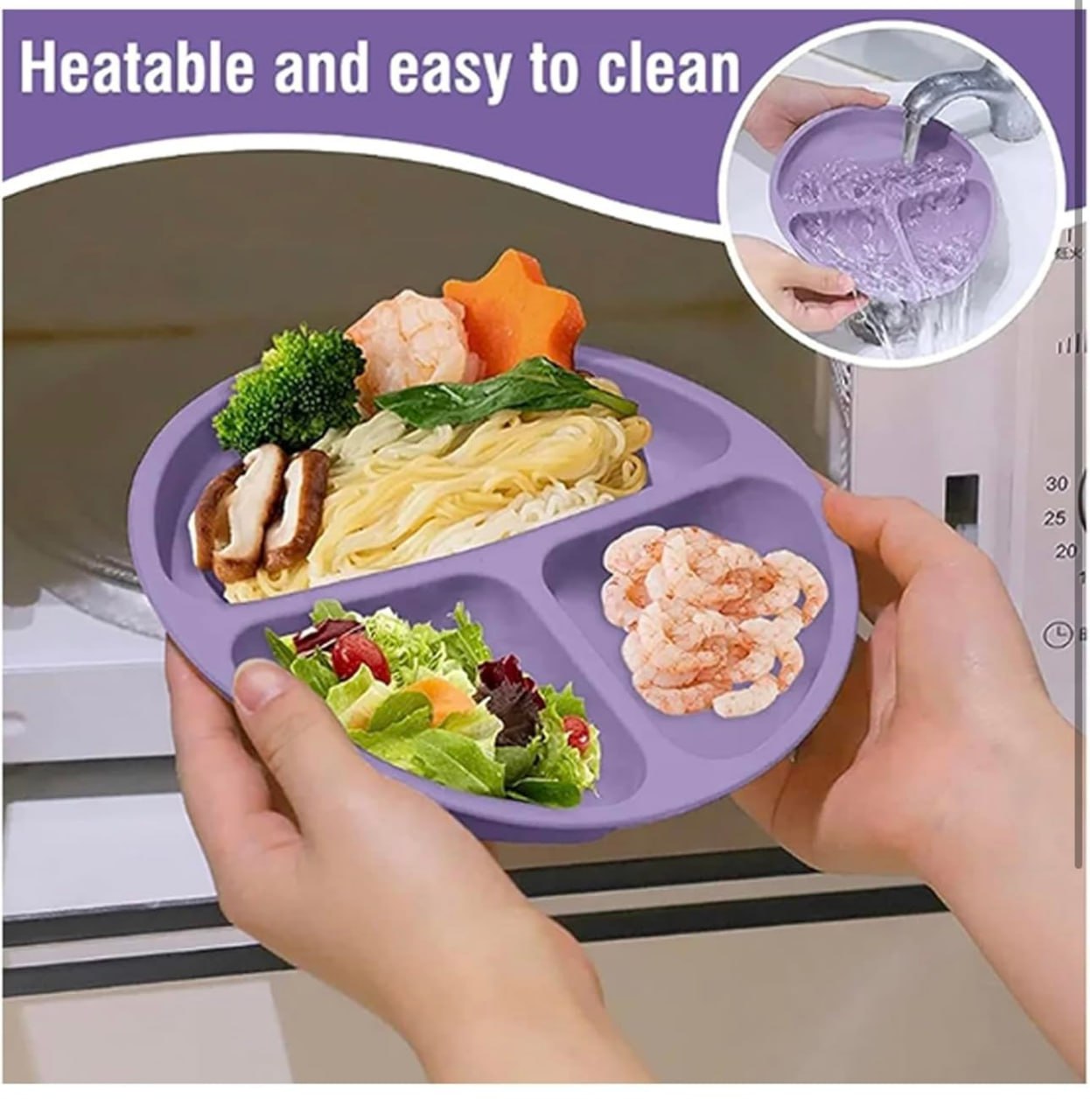 Silicone Baby Feeding Set 8pcs (Multi Color)