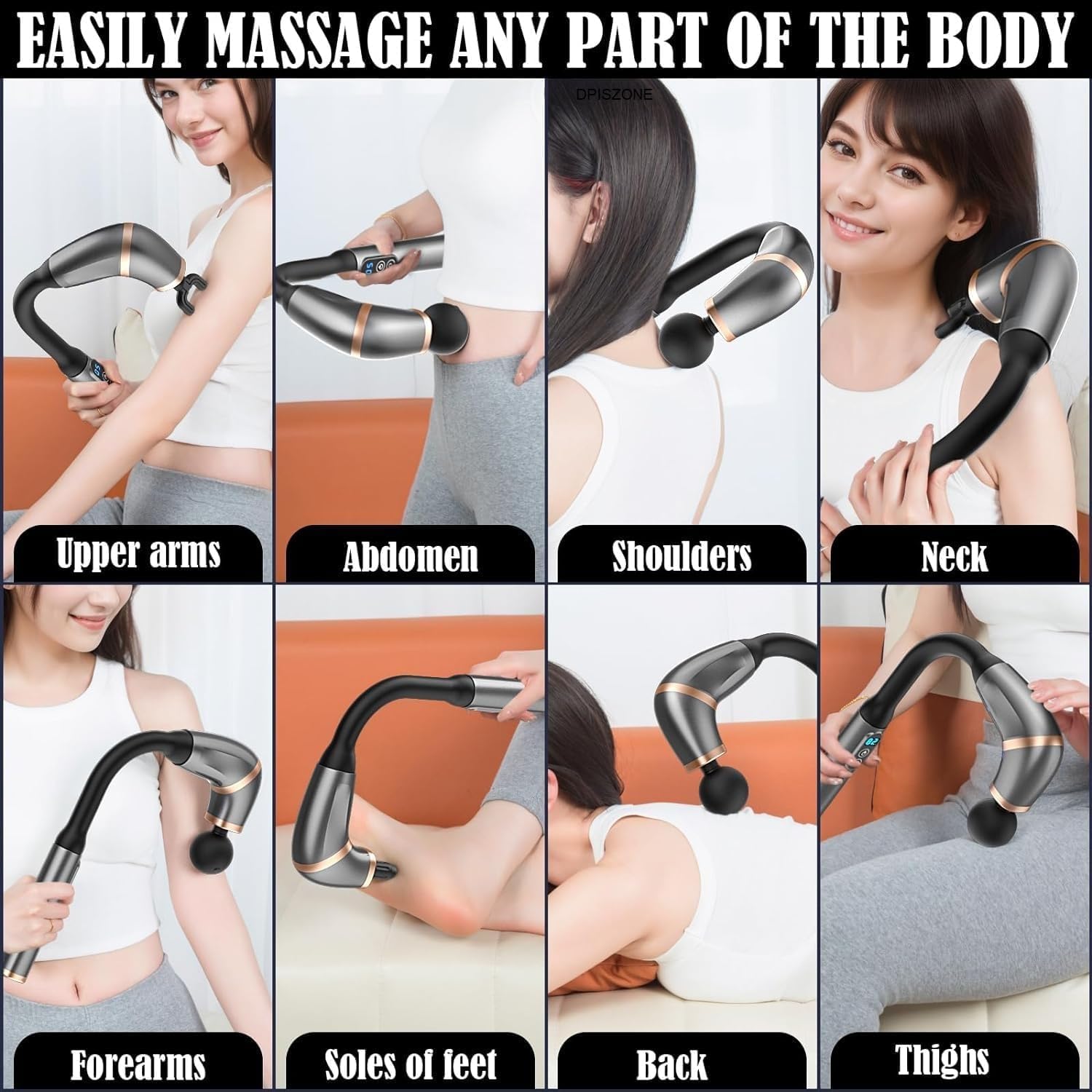 4 Head Massage Gun machine for Full Body Pain Relief