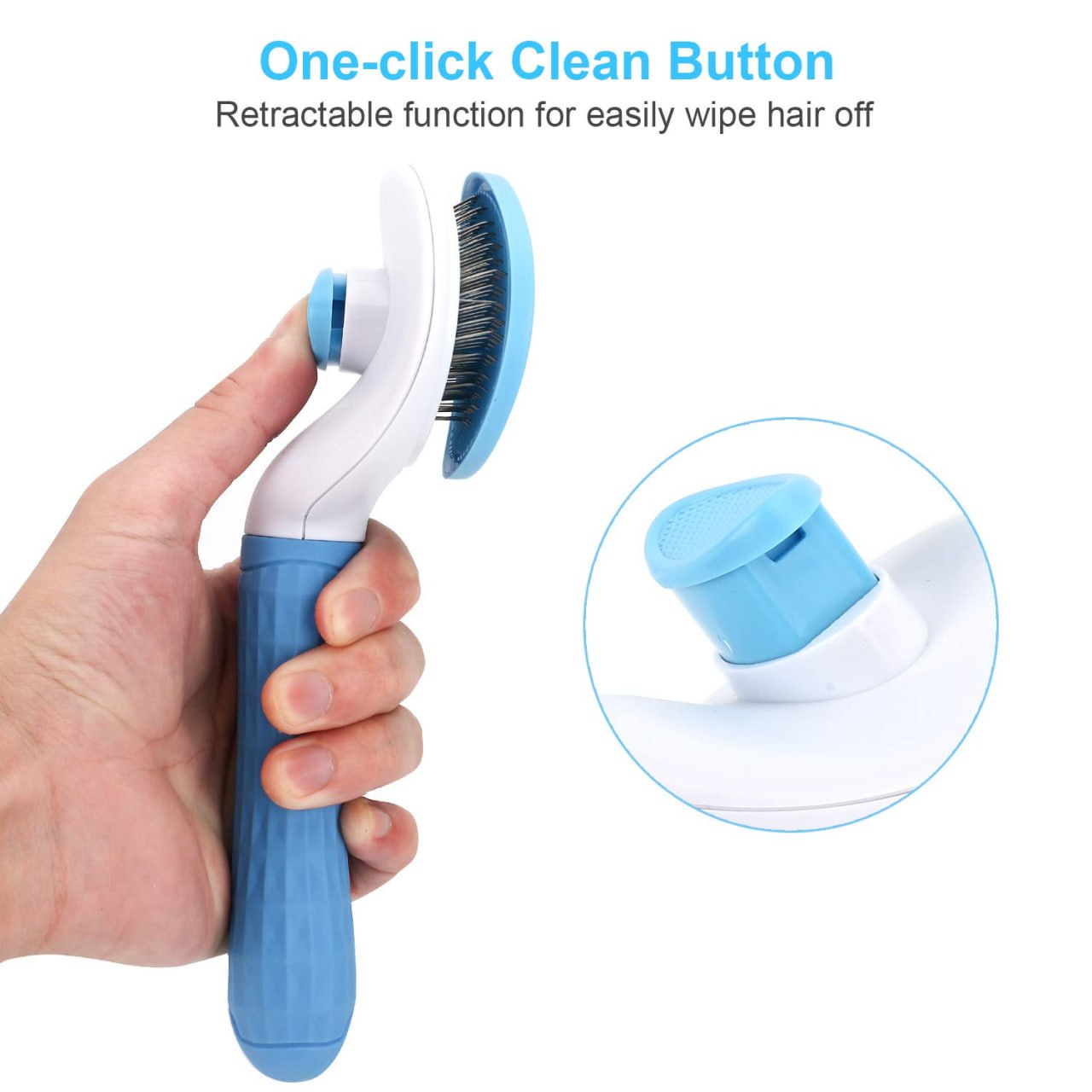 Pet Grooming Brush (Round) - Multi Color