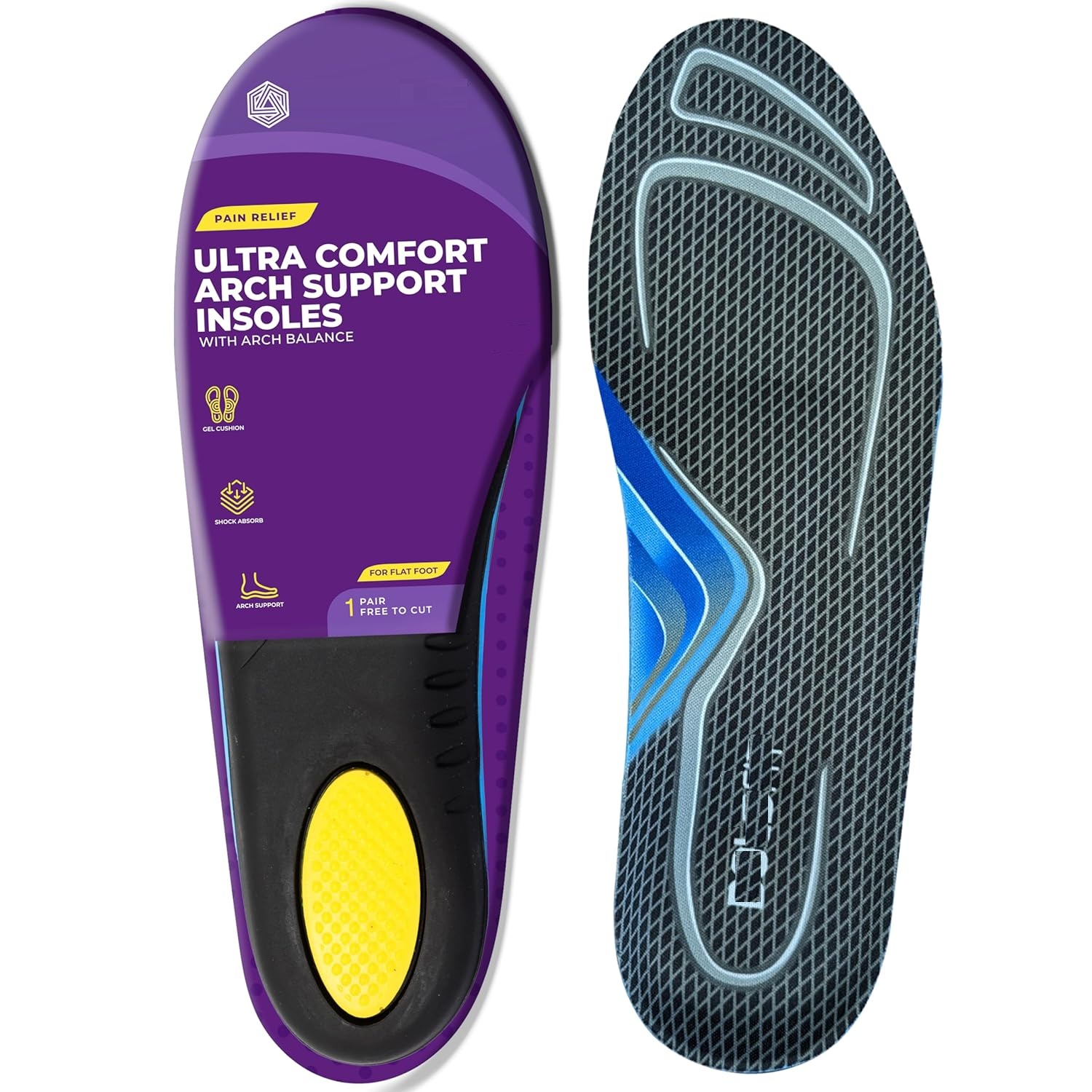 Silicone Ultra Comfort Arch Support Insoles