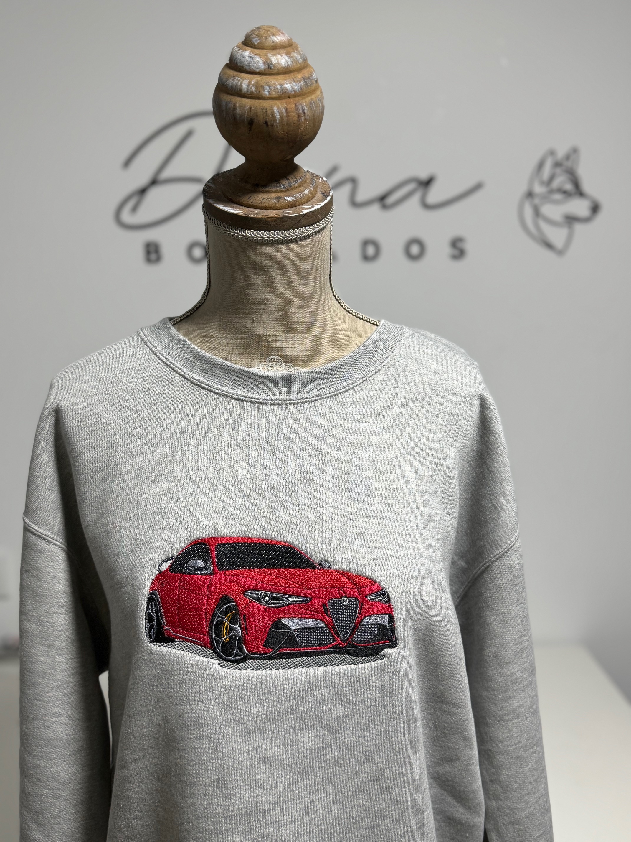 Sudadera Coche Personalizado Bordado