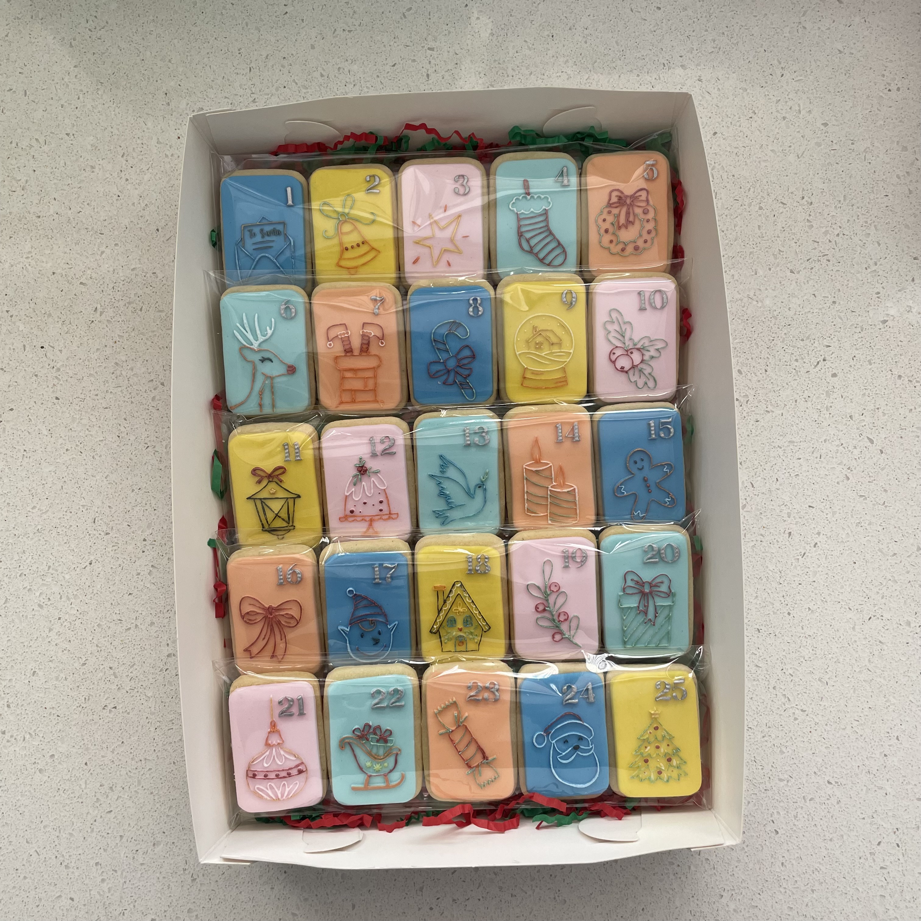 Advent Calendar Cookie Set