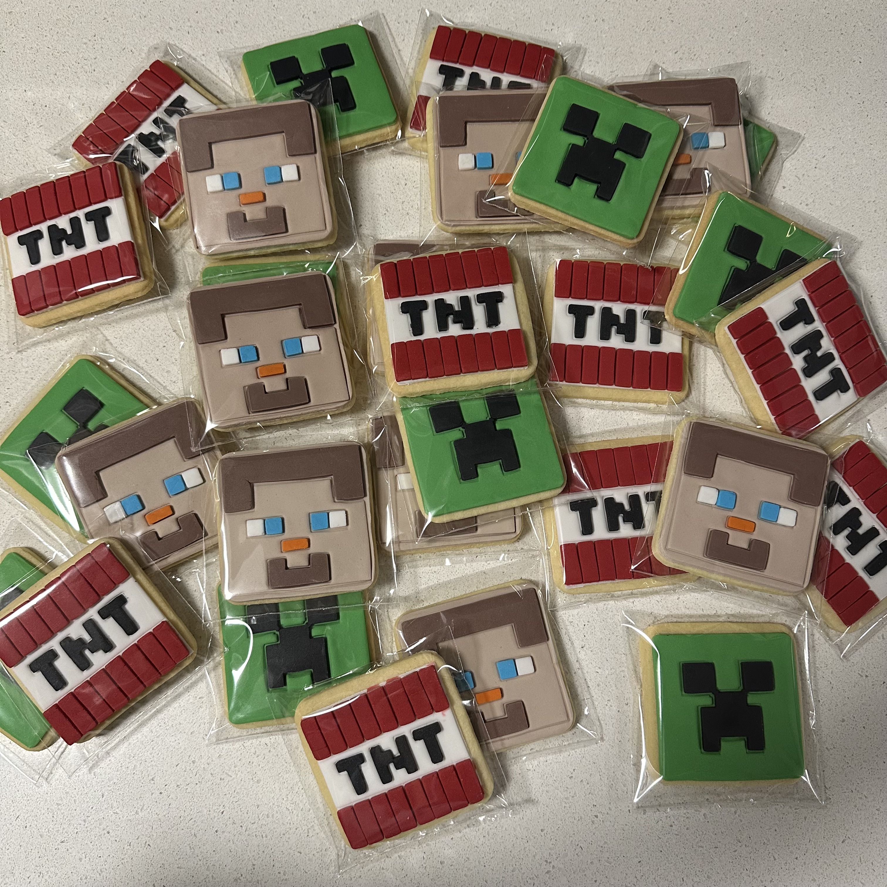 Minecraft Themed Cookies