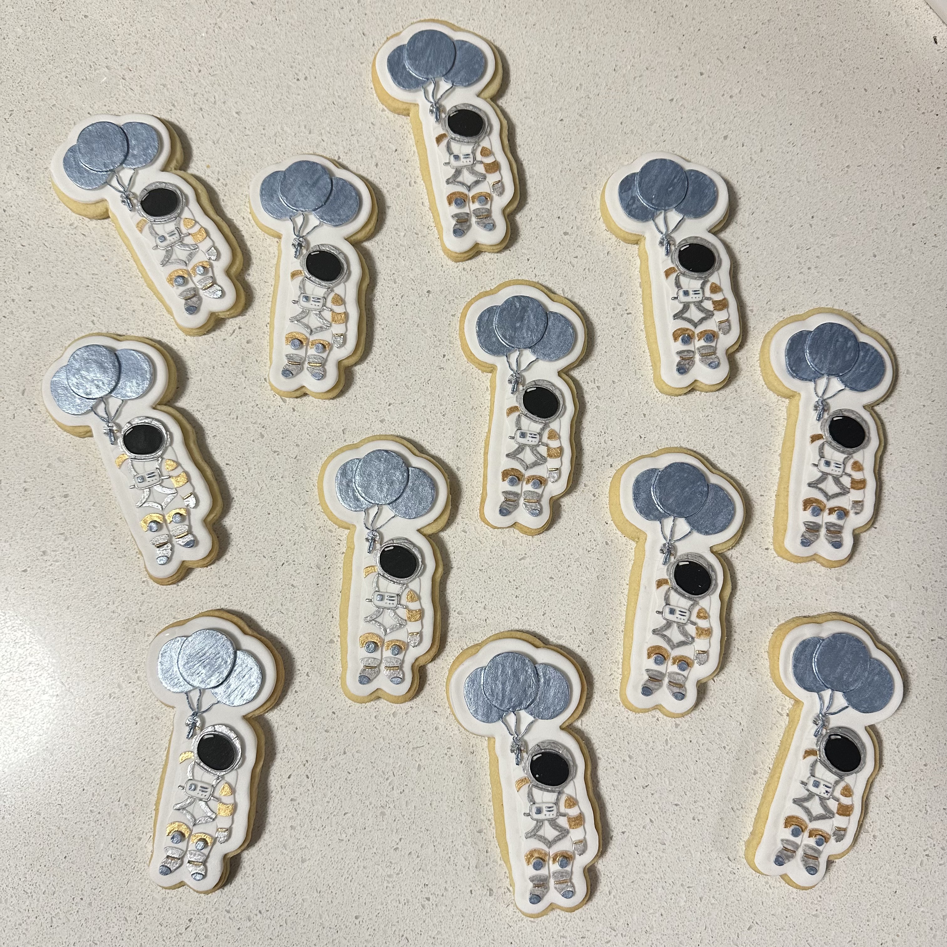 Astronaut Balloon Cookies