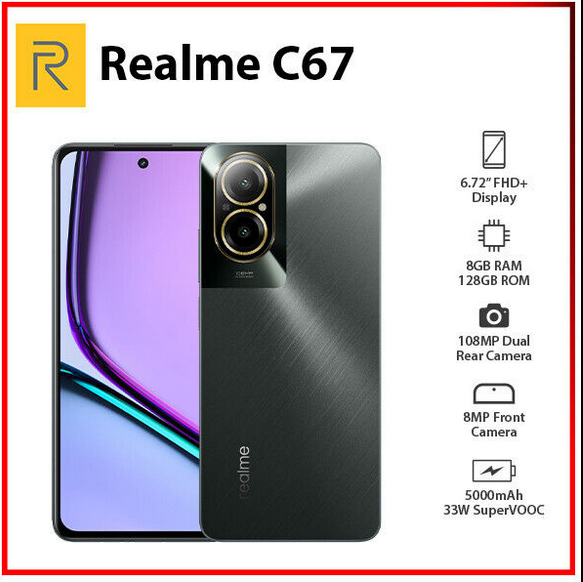 REALME C67 RMX3890/RAM8GB/128GB/NEGRO ROCK