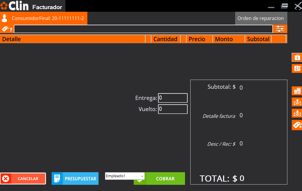 Sistema de ventas y facturacion electronica Clin