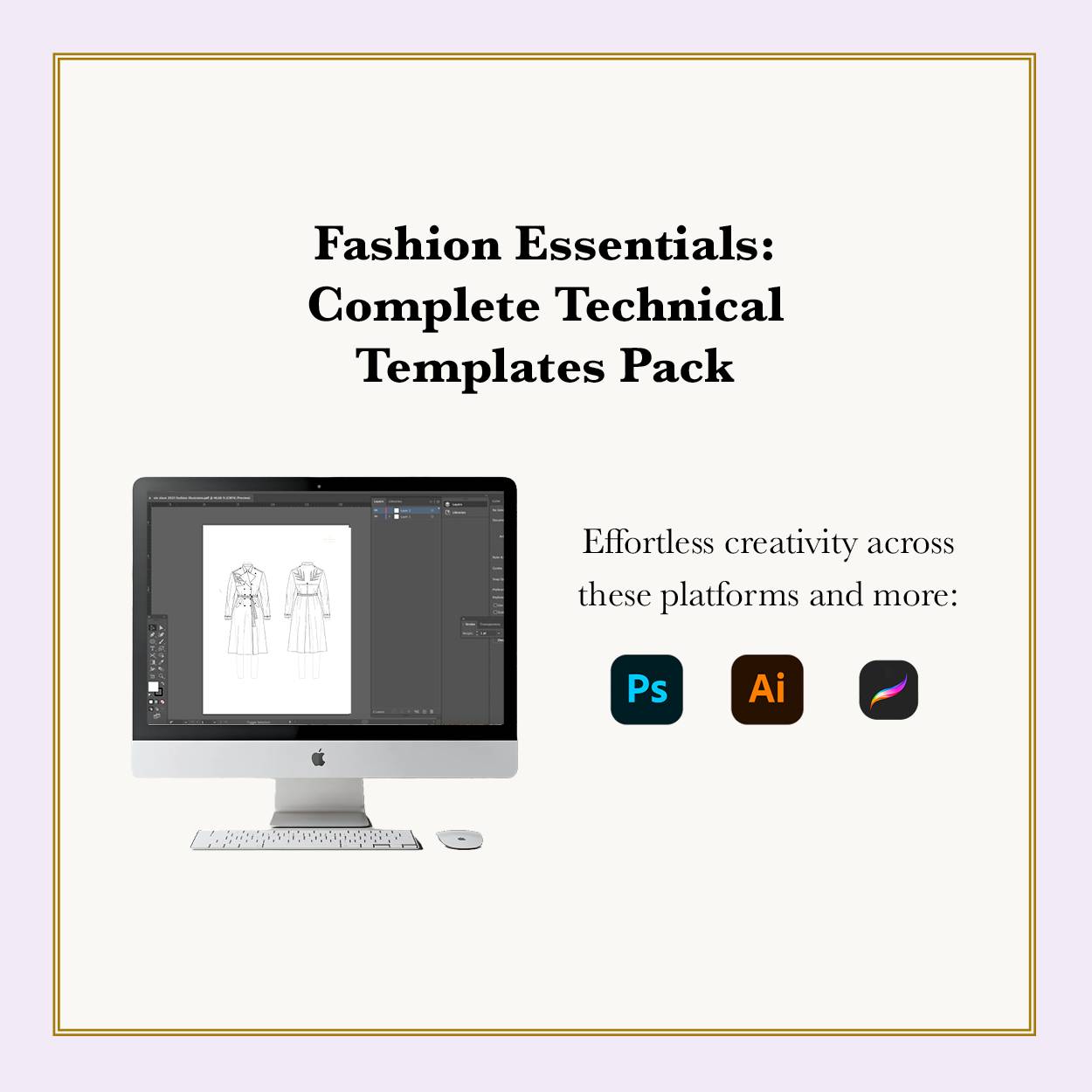 Fashion Essentials: Complete Technical Templates Pack