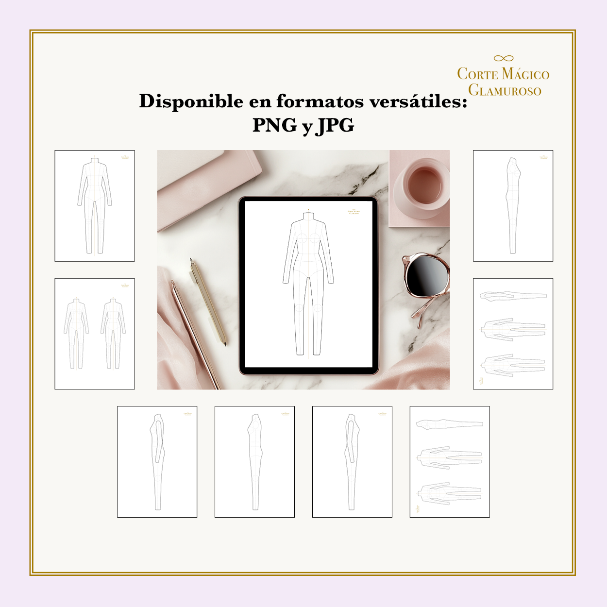 Esenciales de Moda: Pack Completo de Plantillas Técnicas
