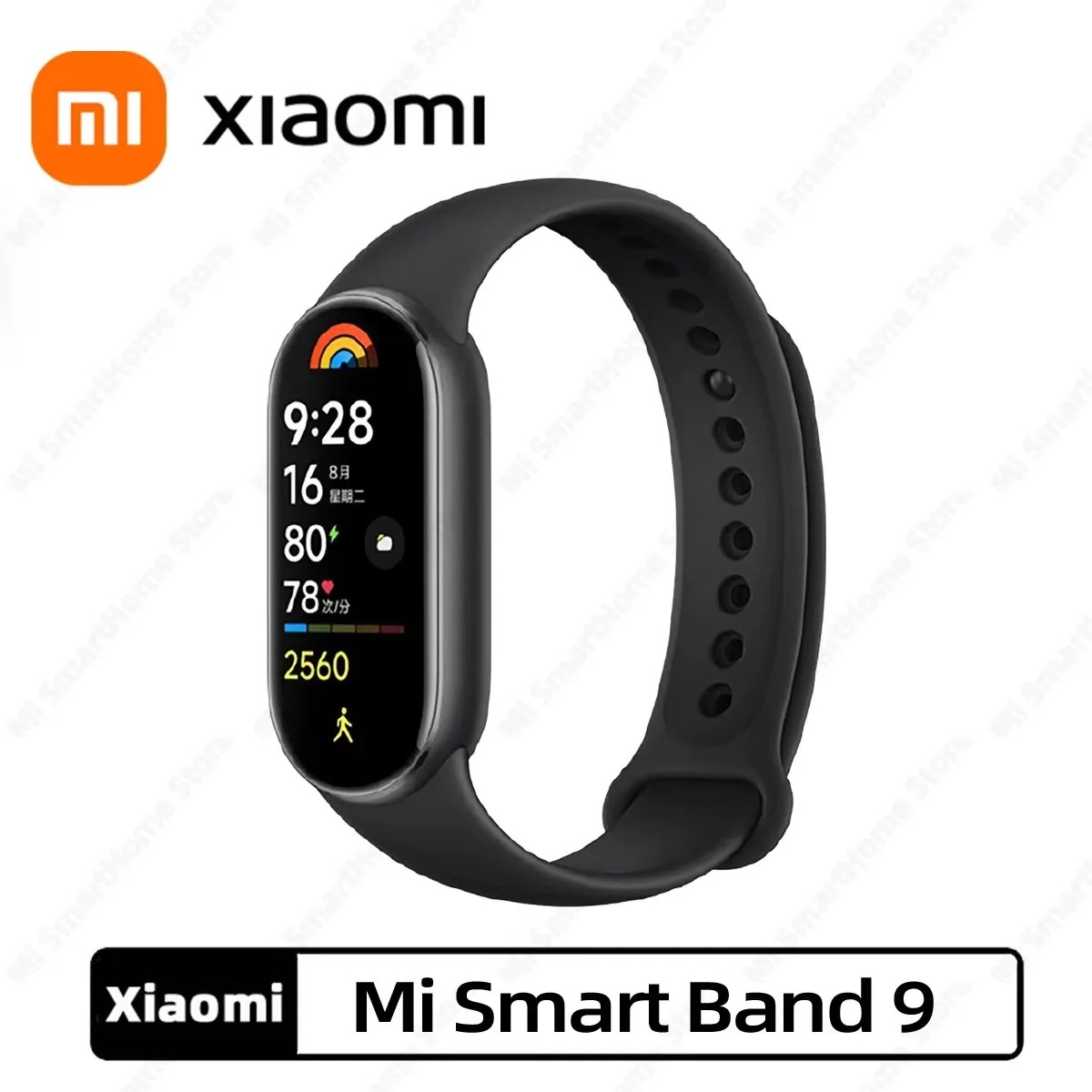 Xiaomi Mi smart band 9 - Ecran Amoled 1,62'' - Ecran tactile