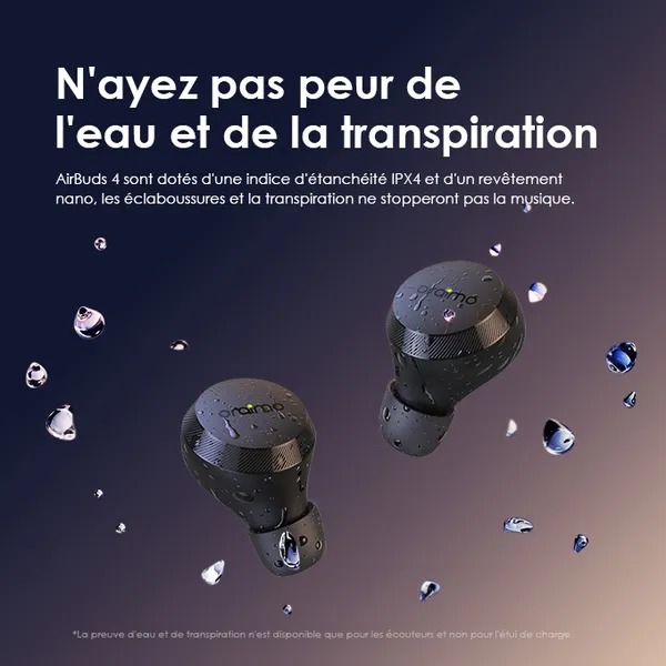 Oraimo Airbuds 4 - Ecouteurs Bluetooth - 38 Heures d'autonomie