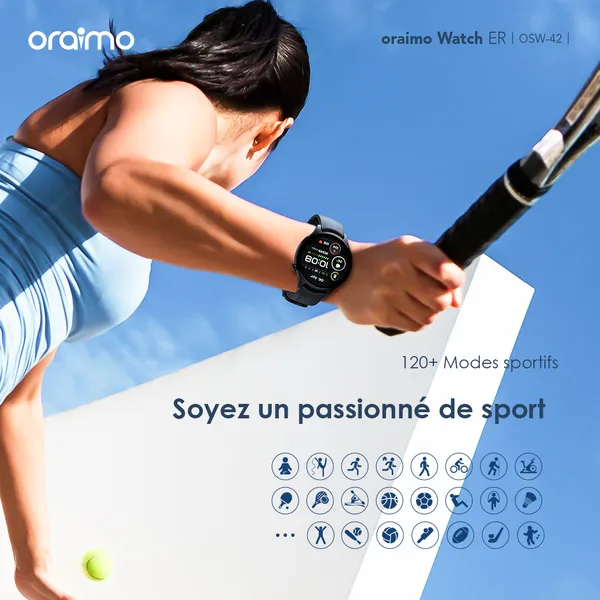 Oraimo Watch ER - 1,43" - Ecran Amoled - IP68