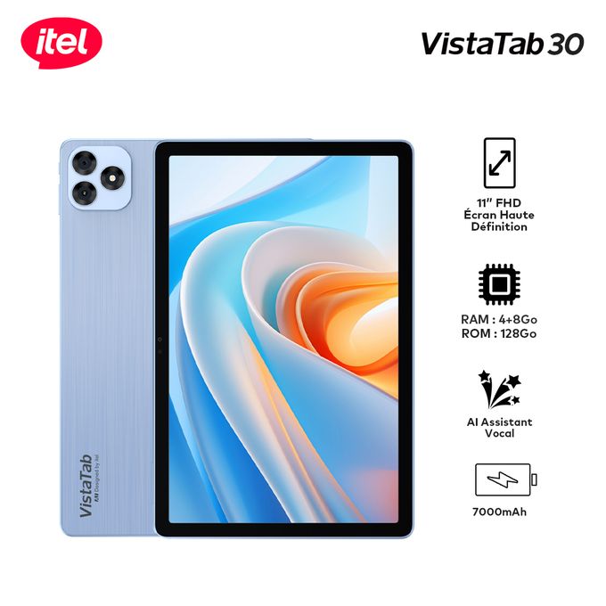 Itel Vista Tab 30 - 11” FHD - 128Go - 4Go Ram - 7000mah 