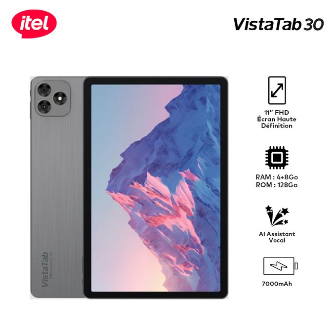 Itel Vista Tab 30 - 11” FHD - 128Go - 4Go Ram - 7000mah 