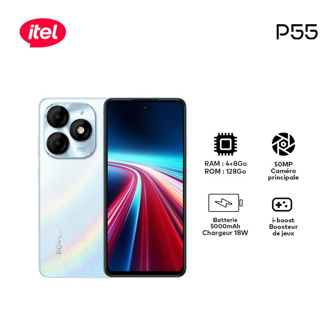 Itel P55 - 128Go - 4Go - 50MP - 5000mah