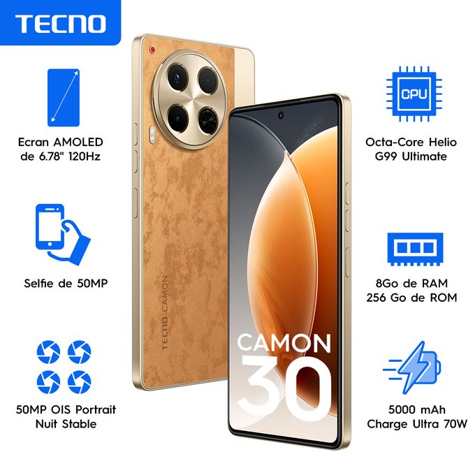 Tecno Camon 30 - 50MP - 5000mah - 6,78 pouces