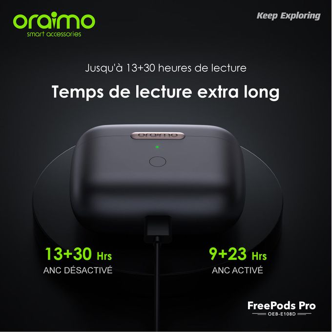 Oraimo FreePods Pro - Ecouteur Bluetooth 